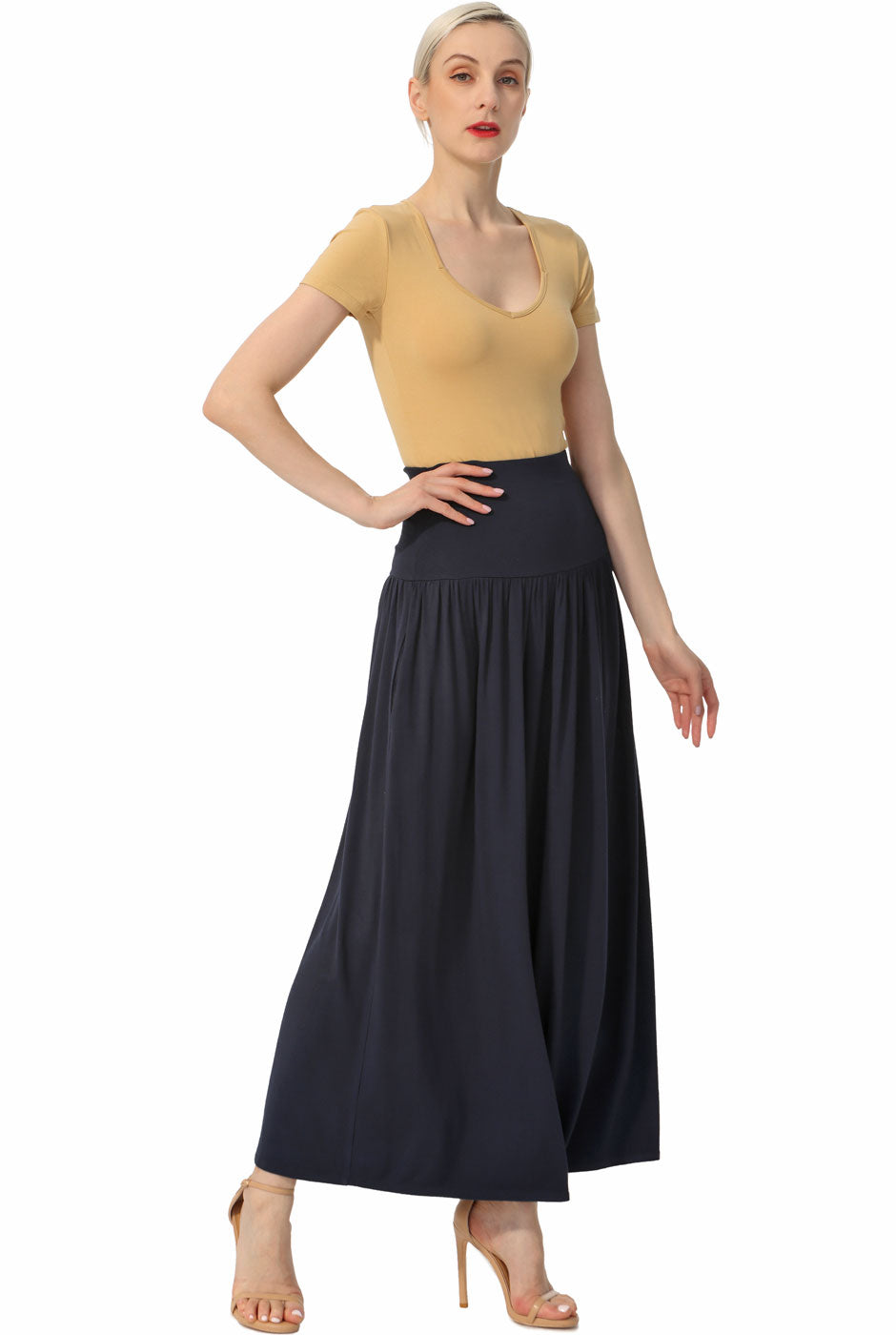 Kimi + Kai Women Tiered Maxi Skirt