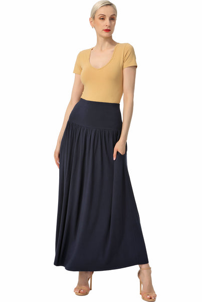 Kimi + Kai Women Tiered Maxi Skirt
