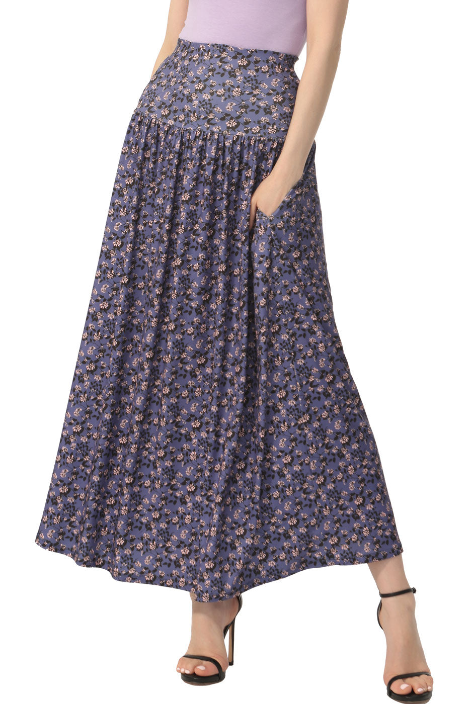 Kimi + Kai Women Tiered Maxi Skirt