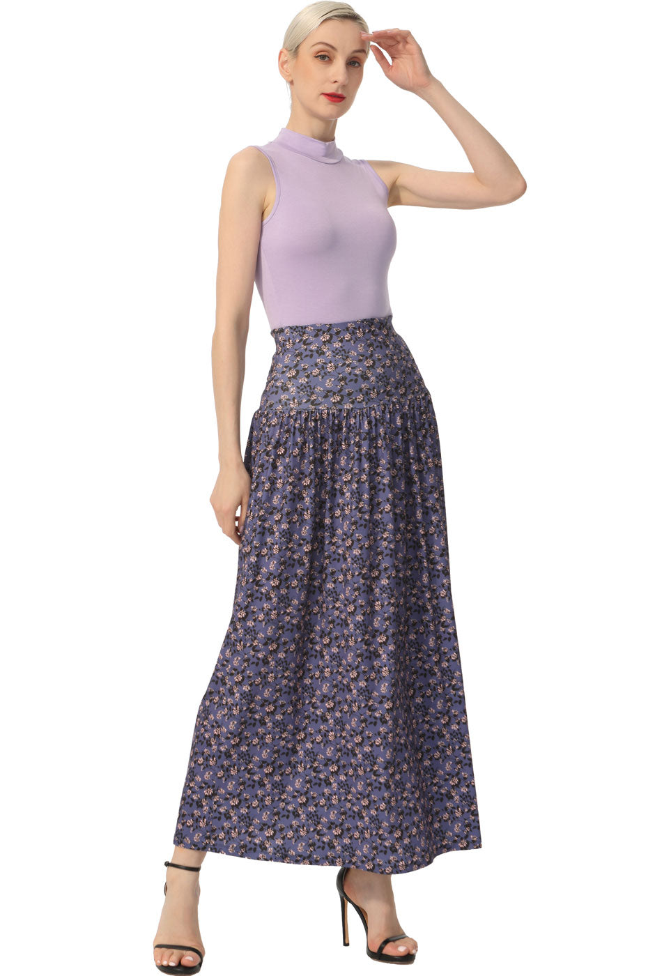 Kimi + Kai Women Tiered Maxi Skirt