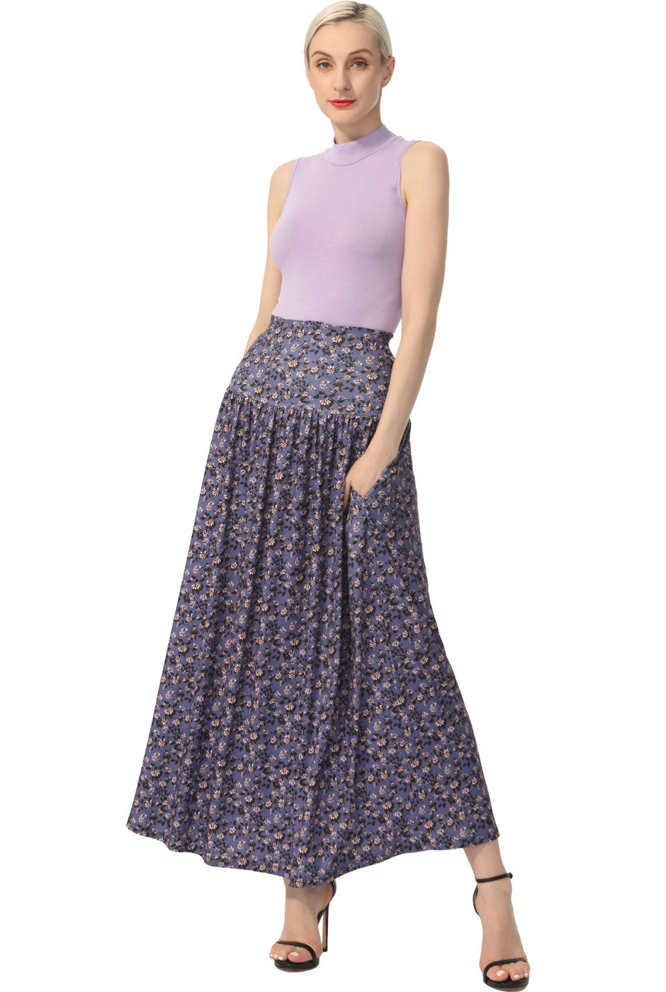 Kimi + Kai Women Tiered Maxi Skirt