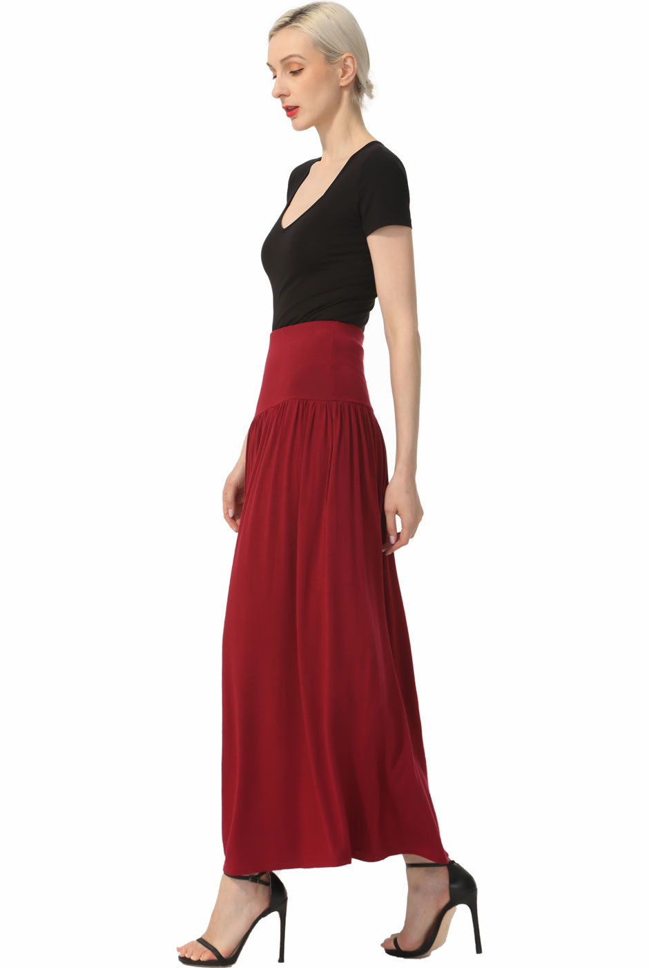 Kimi + Kai Women Tiered Maxi Skirt