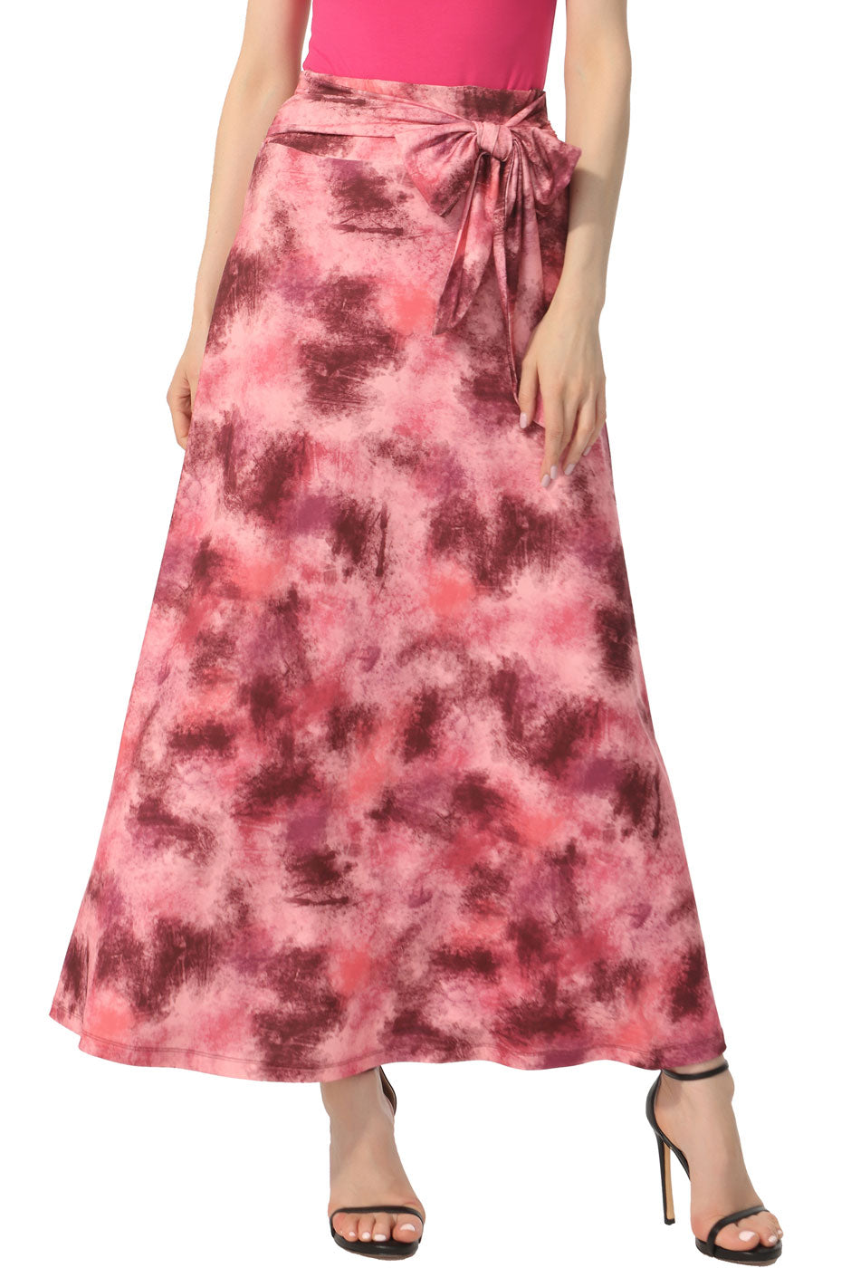 Kimi + Kai Women Belted Maxi Skirt