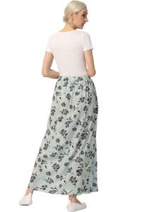 Kimi + Kai Women Print Box Pleat Maxi Skirt