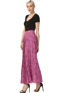 Kimi + Kai Women Print Box Pleat Maxi Skirt