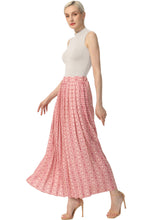 Load image into Gallery viewer, Kimi + Kai Women Print Box Pleat Maxi Skirt