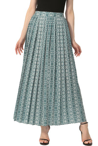 Kimi + Kai Women Print Box Pleat Maxi Skirt