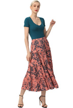 Kimi + Kai Women Tiered Midi Skirt