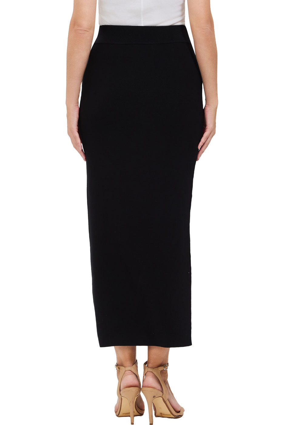Kimi + Kai Women Side Slit Knit Maxi Skirt