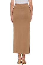 Kimi + Kai Women Side Slit Knit Maxi Skirt