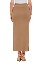 Load image into Gallery viewer, Kimi + Kai Women Side Slit Knit Maxi Skirt