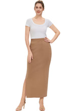 Load image into Gallery viewer, Kimi + Kai Women Side Slit Knit Maxi Skirt
