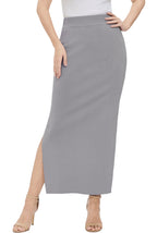 Kimi + Kai Women Side Slit Knit Maxi Skirt