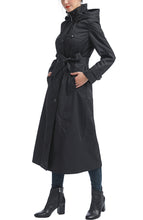 Load image into Gallery viewer, Kimi + Kai Women's "Aine“ Hooded Long Rain Coat