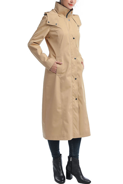 Kimi + Kai Women's "Brooke" Hooded Long Rain Coat