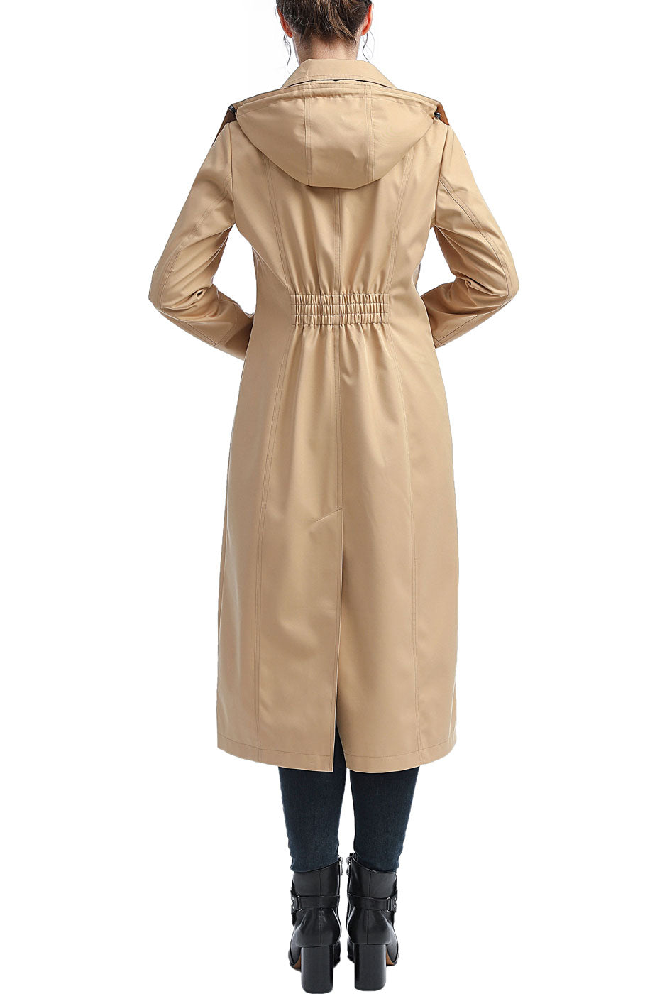 Kimi + Kai Women's "Brooke" Hooded Long Rain Coat