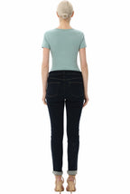 Kimi + Kai Women's Sweetheart Neck Basic Bodysuit