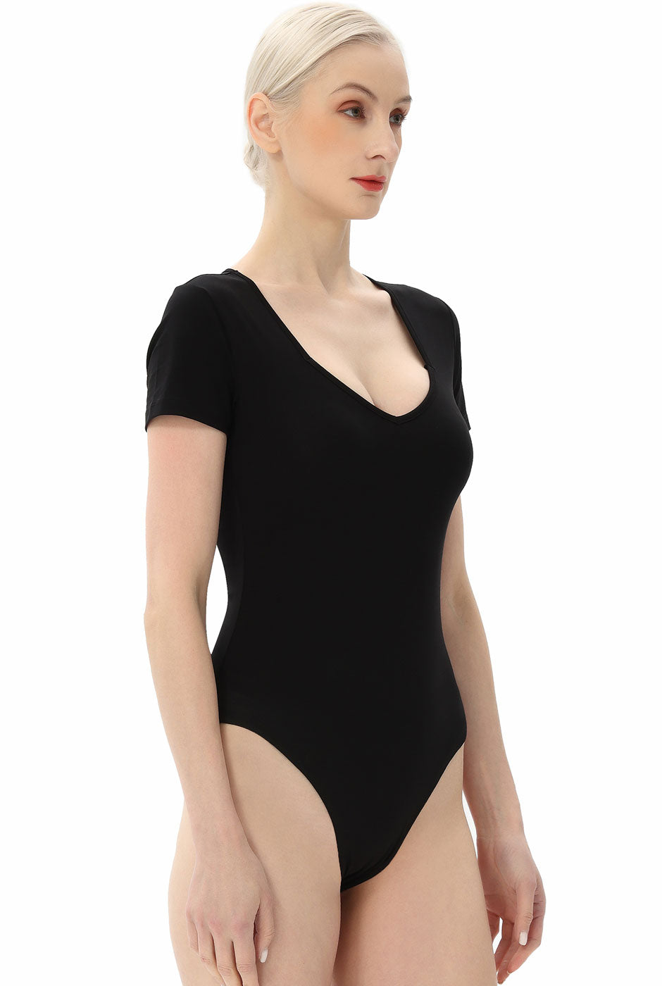 Kimi + Kai Women's Sweetheart Neck Basic Bodysuit