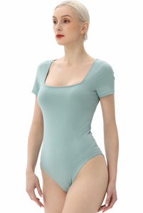 Kimi + Kai Women's Square Neck Basic Bodysuit