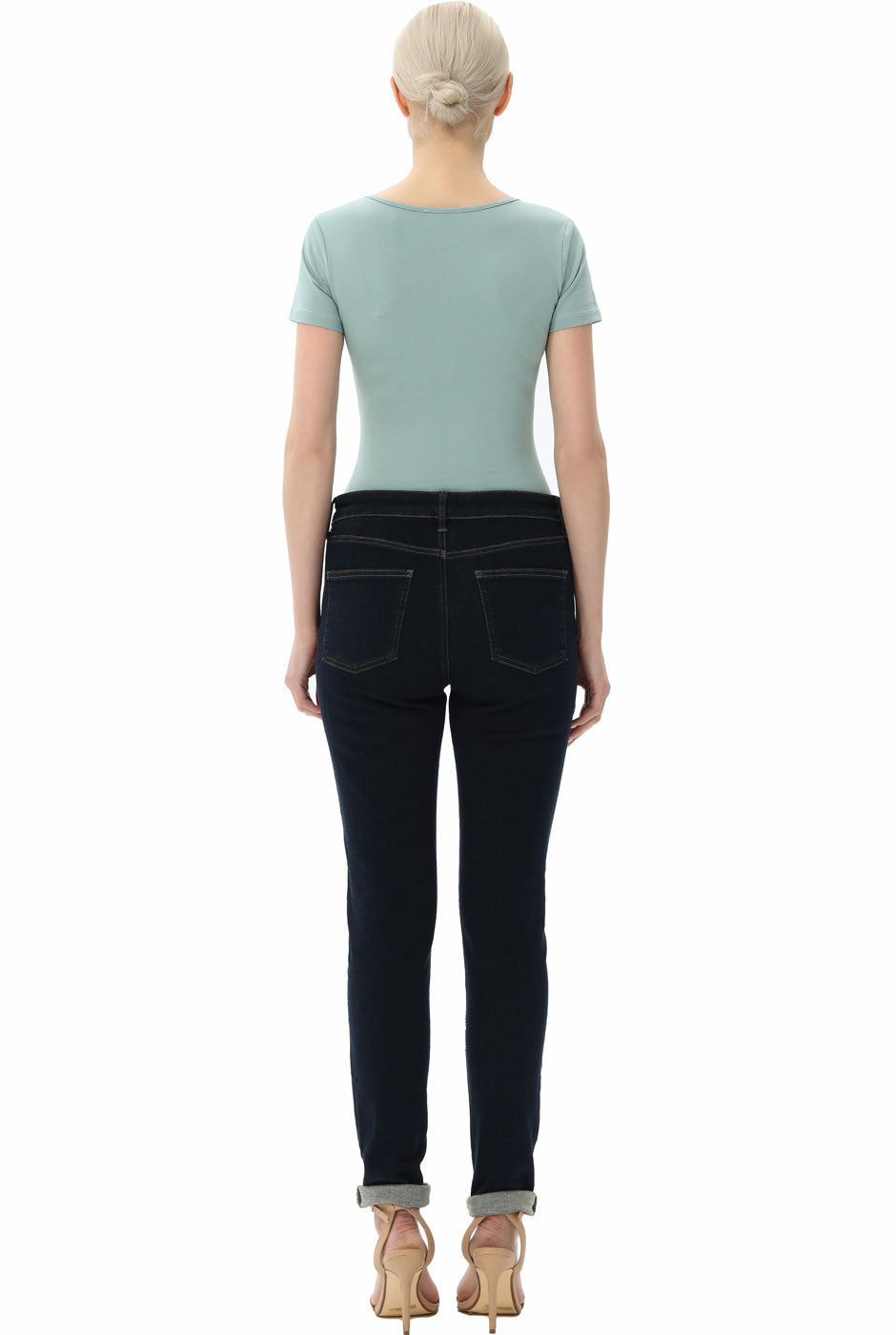 Kimi + Kai Women's U-Neck Basic Bodysuit