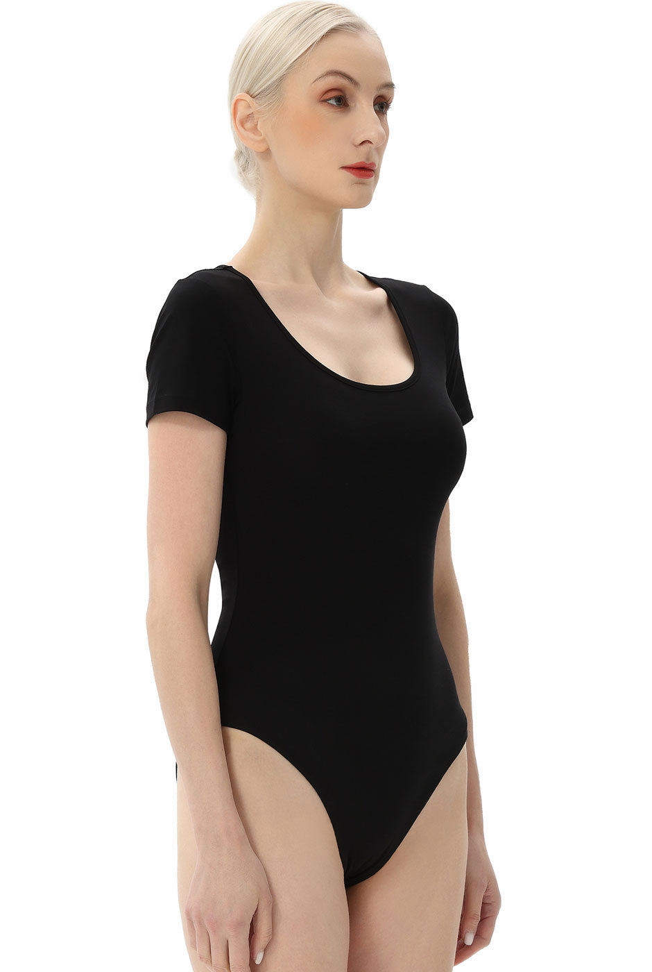Kimi + Kai Women's U-Neck Basic Bodysuit