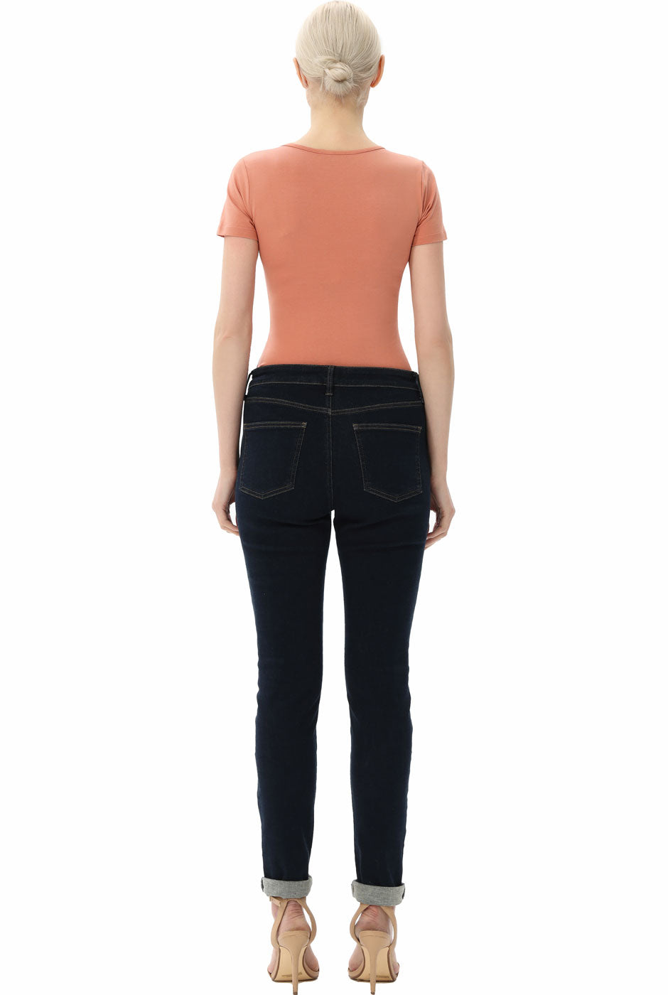 Kimi + Kai Women's U-Neck Basic Bodysuit