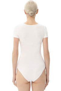 Kimi + Kai Women's U-Neck Basic Bodysuit