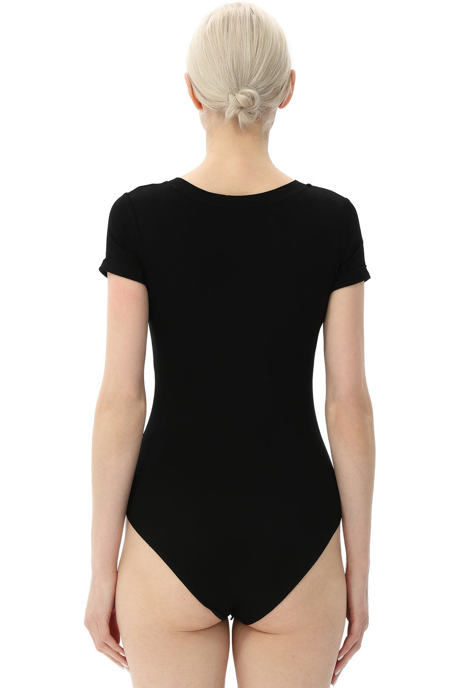 Kimi + Kai Women's V-Neck Basic Bodysuit