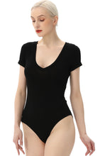 Load image into Gallery viewer, Kimi + Kai Women&#39;s V-Neck Basic Bodysuit