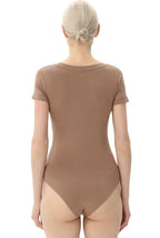 Kimi + Kai Women's V-Neck Basic Bodysuit