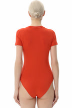 Kimi + Kai Women's Round Neck Basic Bodysuit
