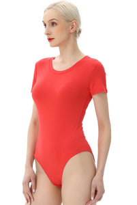 Kimi + Kai Women's Round Neck Basic Bodysuit