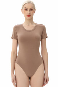 Kimi + Kai Women's Round Neck Basic Bodysuit