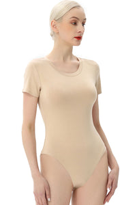 Kimi + Kai Women's Round Neck Basic Bodysuit