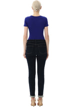 Kimi + Kai Women's Round Neck Basic Bodysuit