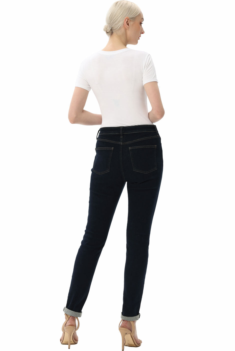 Kimi + Kai Women's Round Neck Basic Bodysuit