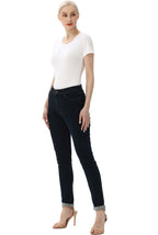 Kimi + Kai Women's Round Neck Basic Bodysuit