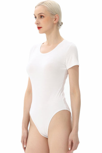 Kimi + Kai Women's Round Neck Basic Bodysuit