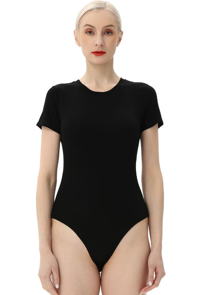 Kimi + Kai Women's Crew Neck Basic Bodysuit