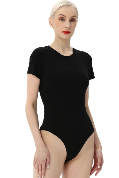 Kimi + Kai Women's Crew Neck Basic Bodysuit