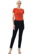 Kimi + Kai Women's Crew Neck Basic Bodysuit