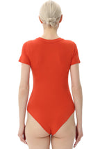 Kimi + Kai Women's Crew Neck Basic Bodysuit