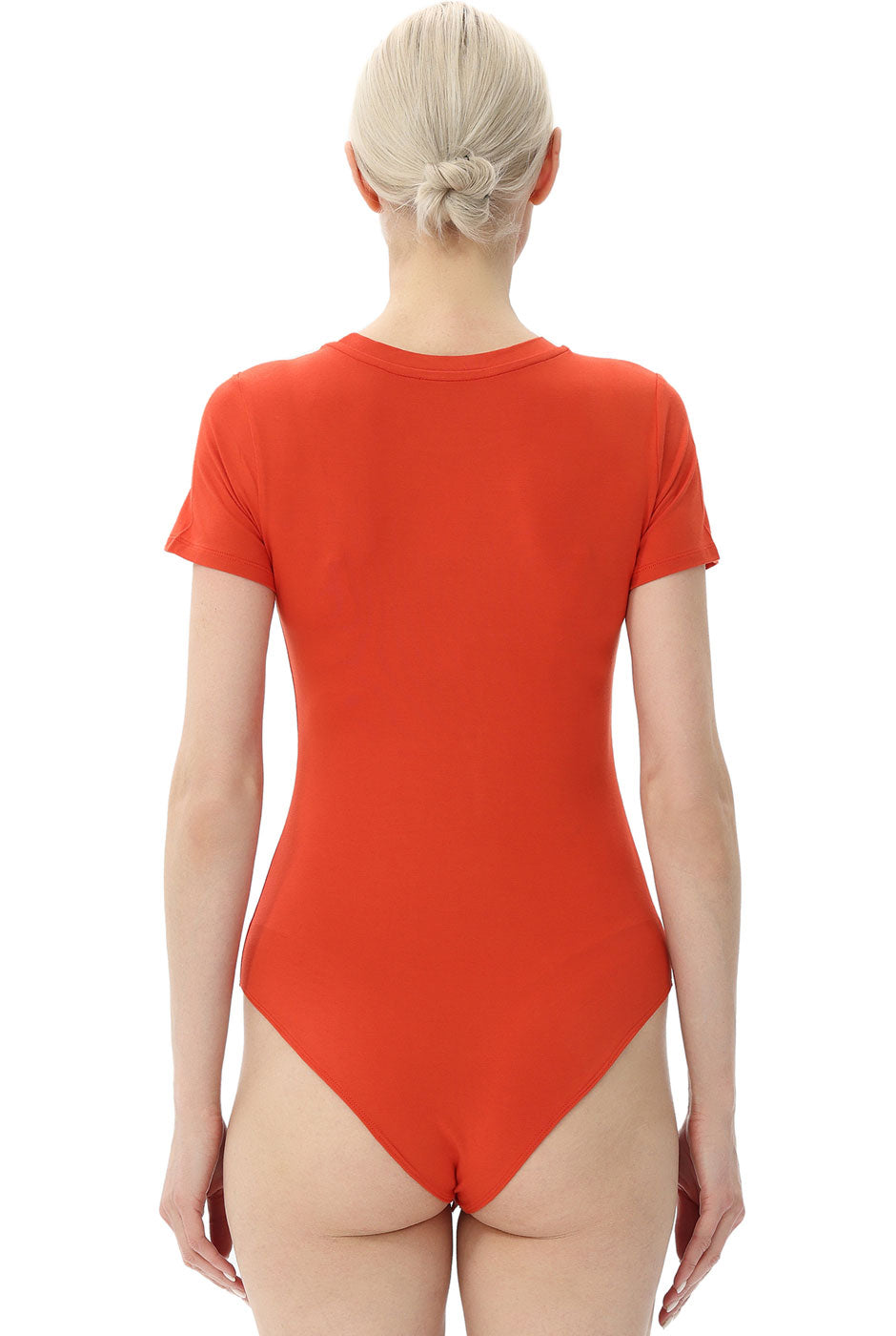 Kimi + Kai Women's Crew Neck Basic Bodysuit