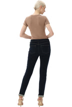 Kimi + Kai Women's Crew Neck Basic Bodysuit