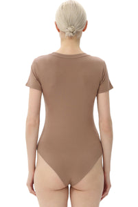 Kimi + Kai Women's Crew Neck Basic Bodysuit