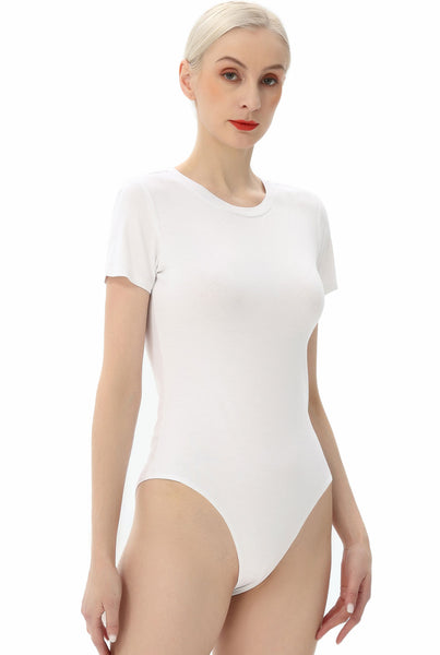 Kimi + Kai Women's Crew Neck Basic Bodysuit