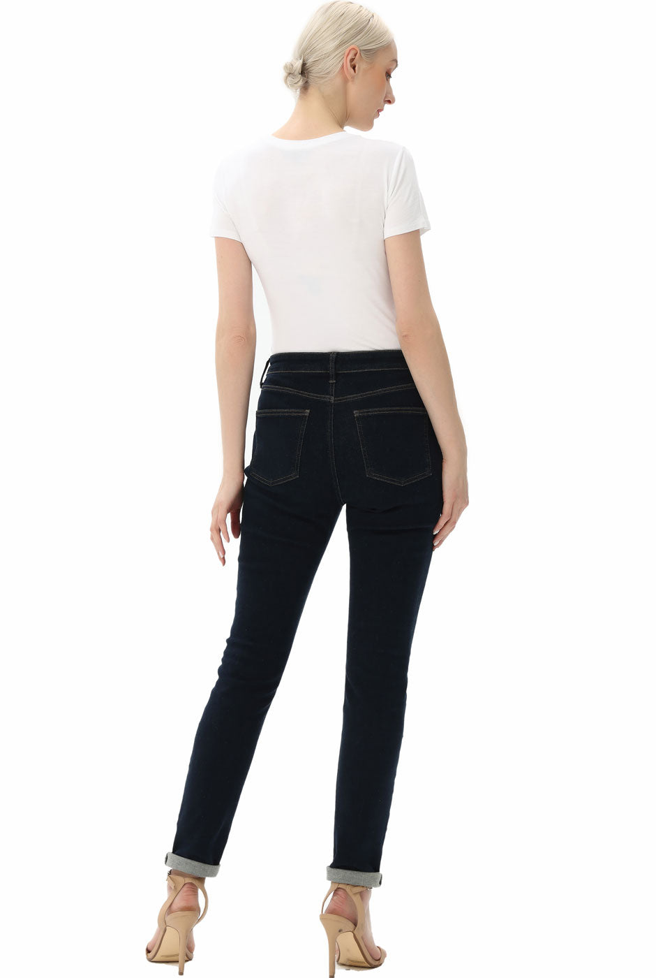 Kimi + Kai Women's Crew Neck Basic Bodysuit