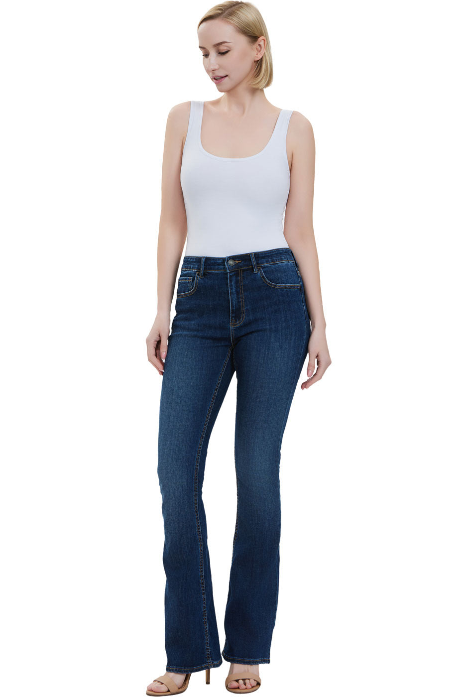 Kimi + Kai Women's U Neck Sleeveless Bodysuit