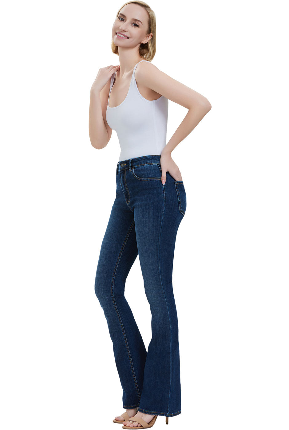 Kimi + Kai Women's U Neck Sleeveless Bodysuit