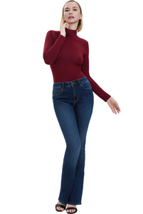 Kimi + Kai Women's Turtleneck Long Sleeve Bodysuit